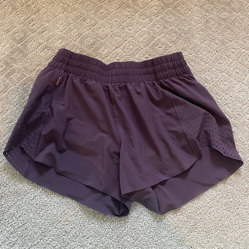 Athleta Hustle 3 in Athletic Shorts; dark purple